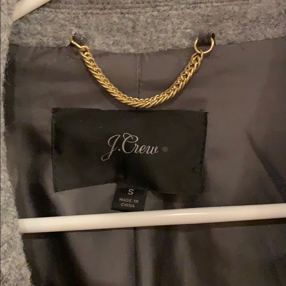 J. Crew Gray Open Wool Coat - Picture 3 of 3
